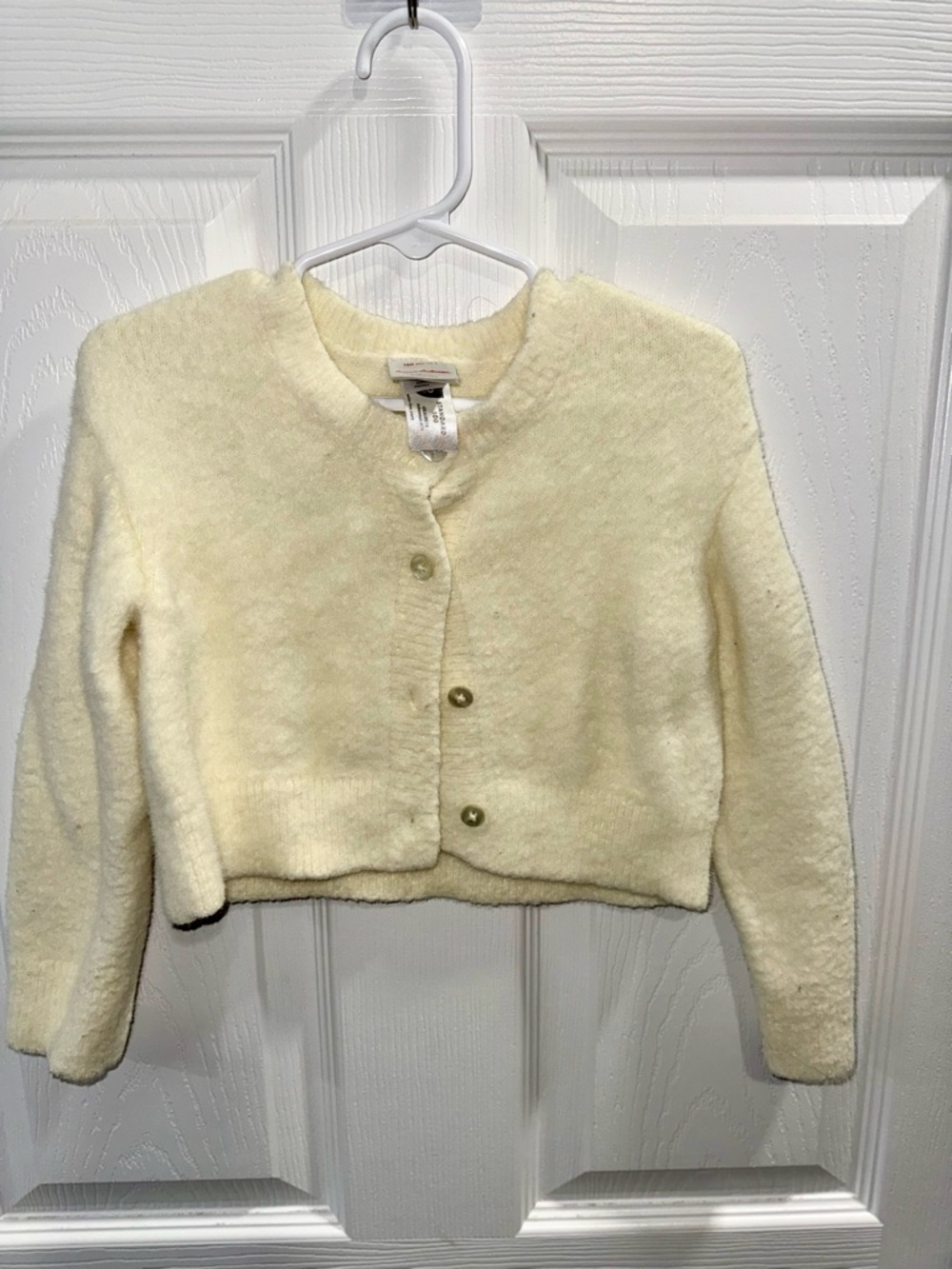 Hanna Andersson Soft Cream Cropped Cardigan
